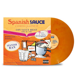 Sauce_Heist_Spanish_Ran_Spanish_Sauce_FRONT_Side_Cover_Yellow With Red Smoke_Vinyl_LP