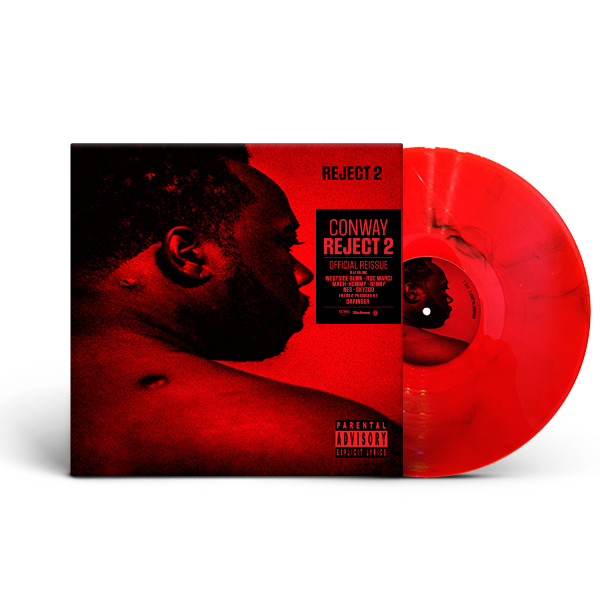 Conway--Reject_2_Red_Vinyl_Black_Marbled_front_cover